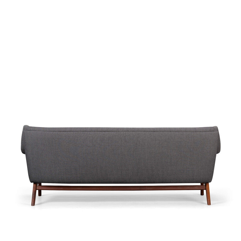 Vintage grey 3-seater sofa by Johannes Andersen for Cfc Silkeborg, 1960s