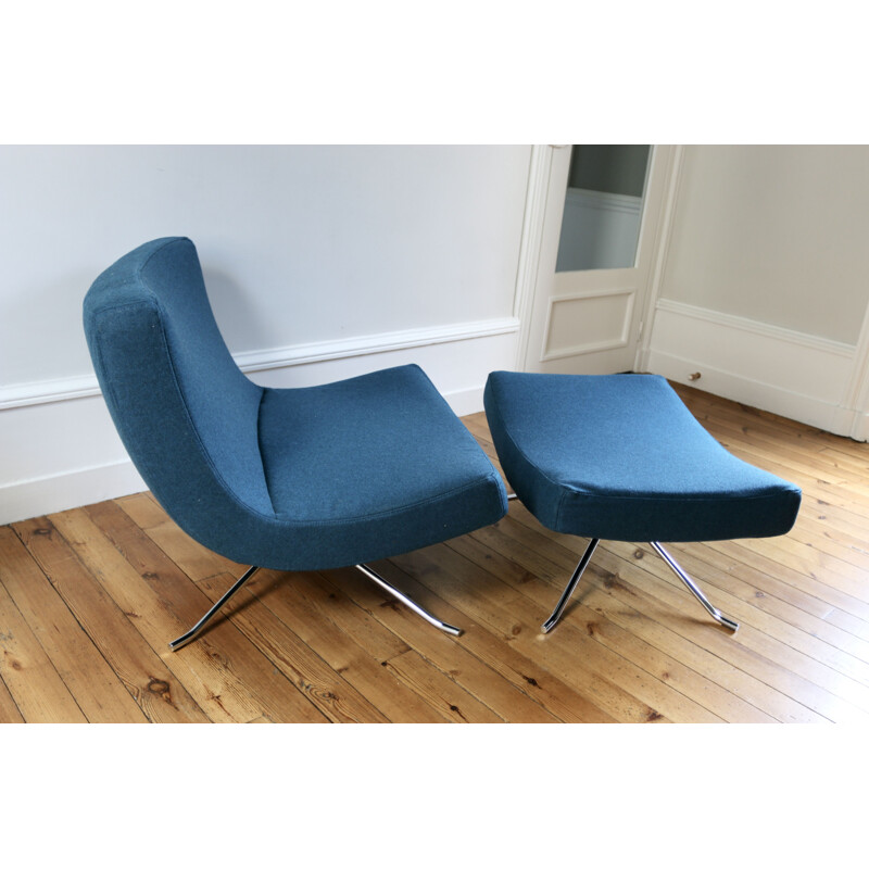 Vintage woolen armchair "Pop" by Christian Werner for Ligne Roset