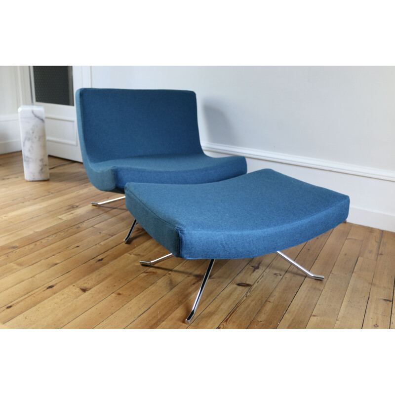 Vintage wollen fauteuil "Pop" van Christian Werner voor Ligne Roset