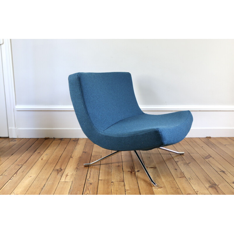 Vintage woolen armchair "Pop" by Christian Werner for Ligne Roset