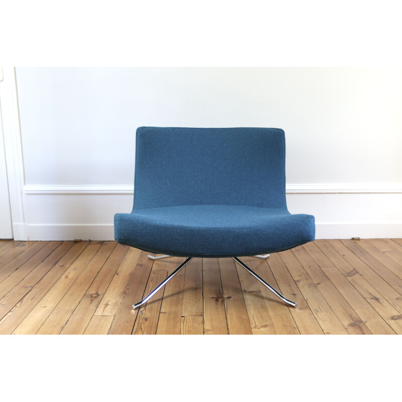 Vintage woolen armchair "Pop" by Christian Werner for Ligne Roset