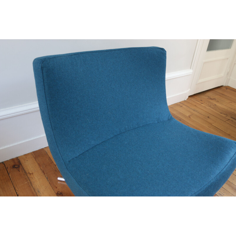 Vintage woolen armchair "Pop" by Christian Werner for Ligne Roset