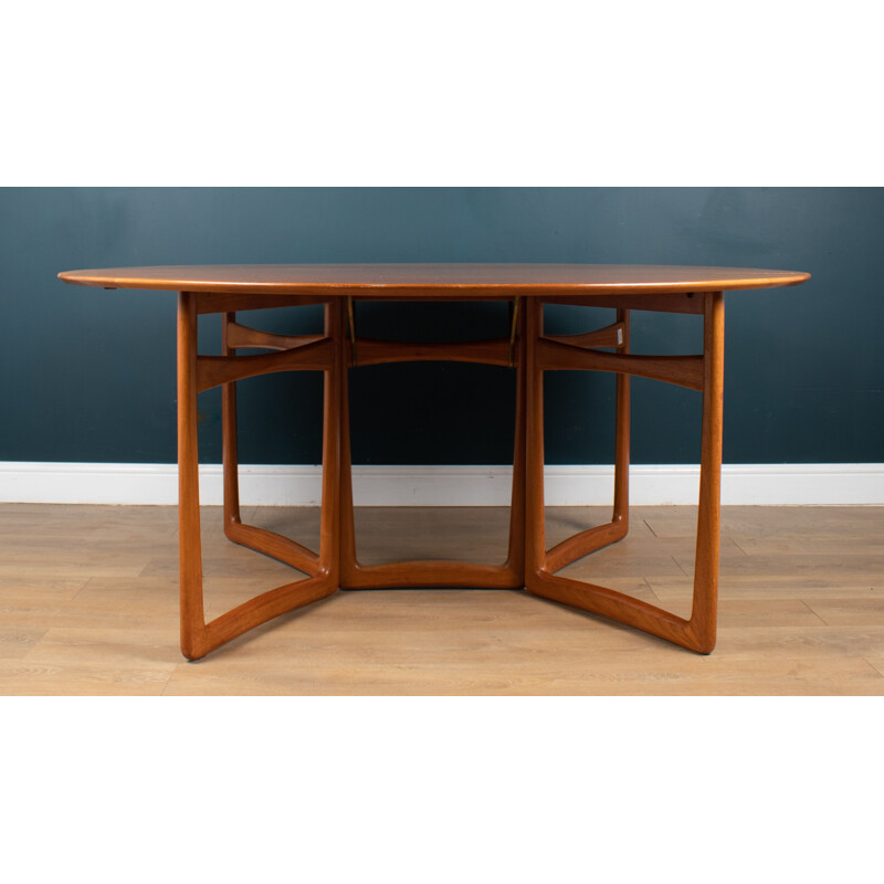 Drop Leaf vintage Danish teak table by Peter Hvidt and Orla Mølgaard Nielsen for France & Søn