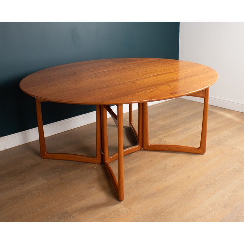 Drop Leaf vintage Danish teak table by Peter Hvidt and Orla Mølgaard Nielsen for France & Søn