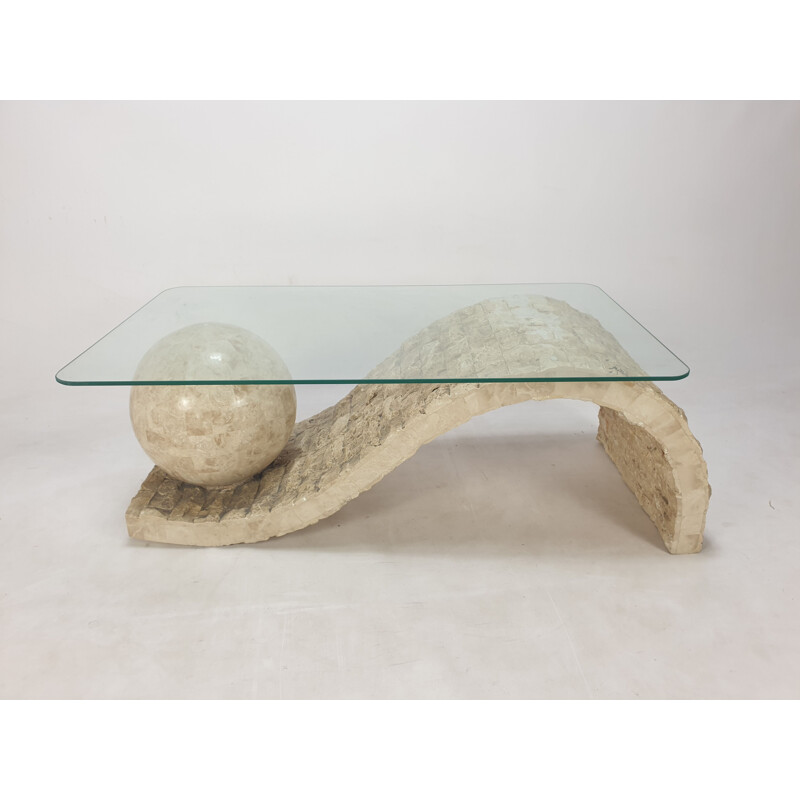 Mesa de café Vintage mactan stone por Magnussen Ponte, 1980