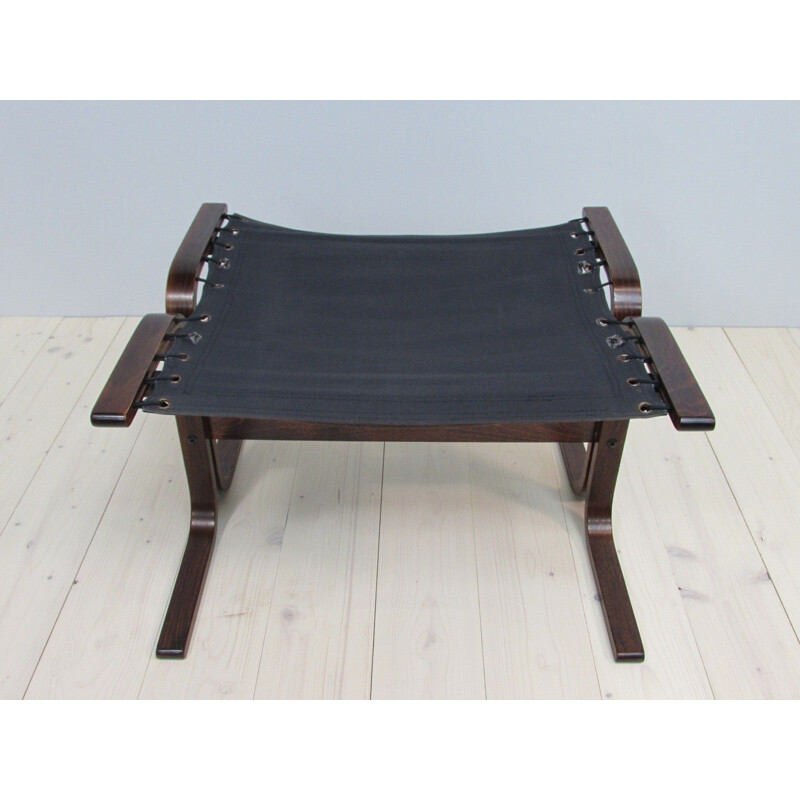 Vintage armchair and footrest "Siesta" by Ingmar Relling for Westnova, Norway 1960s