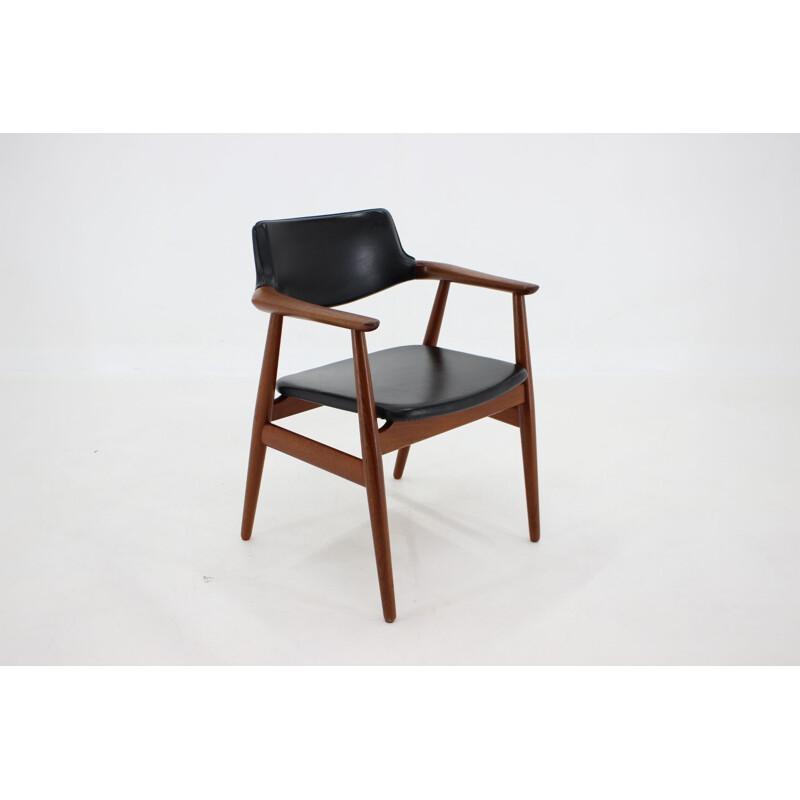 Vintage-Sessel aus Teakholz und Kunstleder von Svend Åge Eriksen für Glostrup, Dänemark 1960