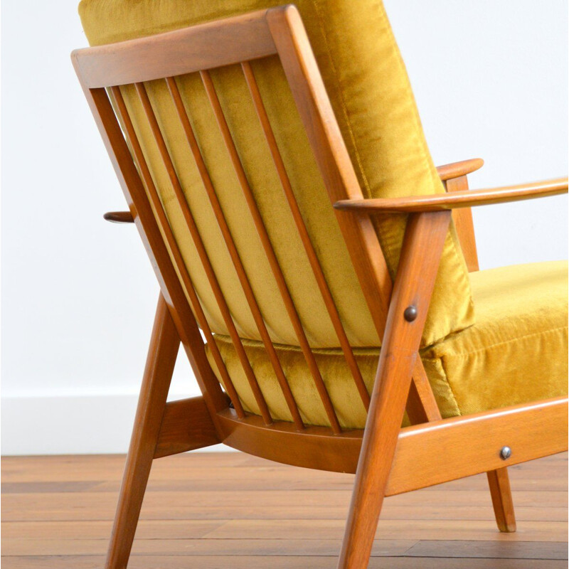 Pair of Scandinavian teak vinatge armchairs, 1960s