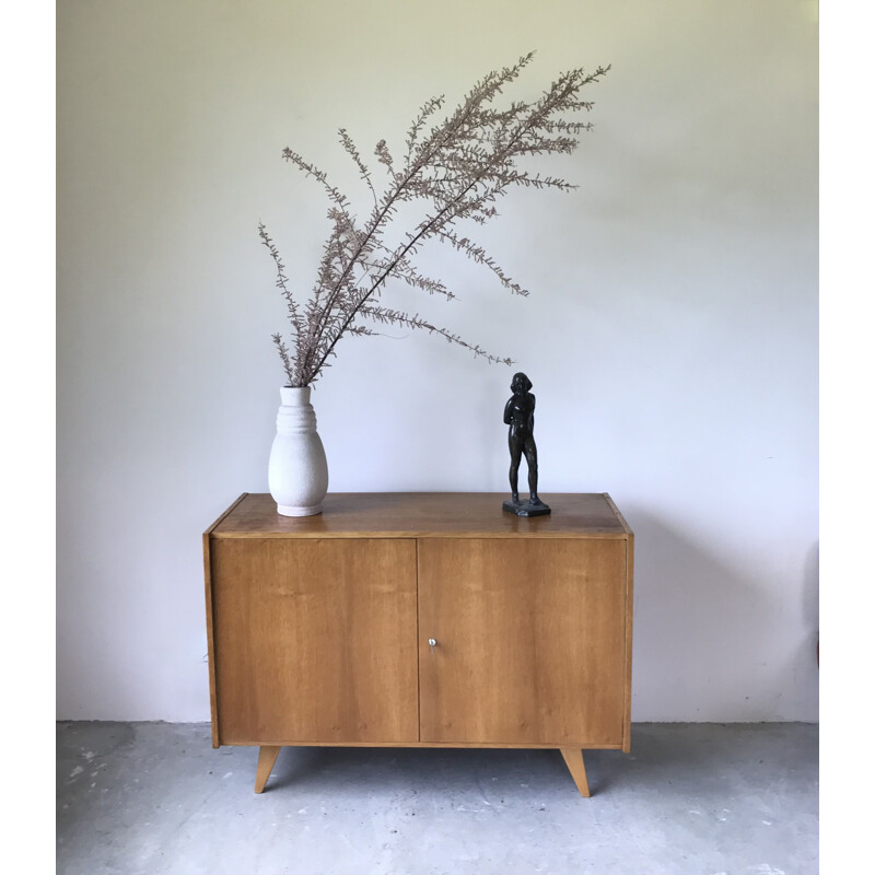 vintage chest of drawers in light oak by Jiroutek, 1960