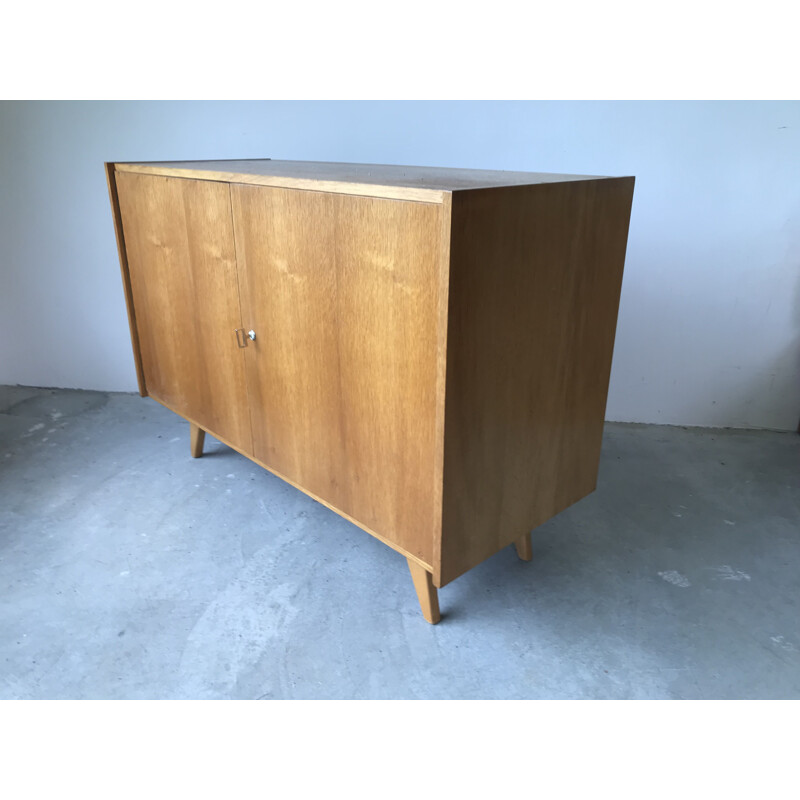 vintage chest of drawers in light oak by Jiroutek, 1960