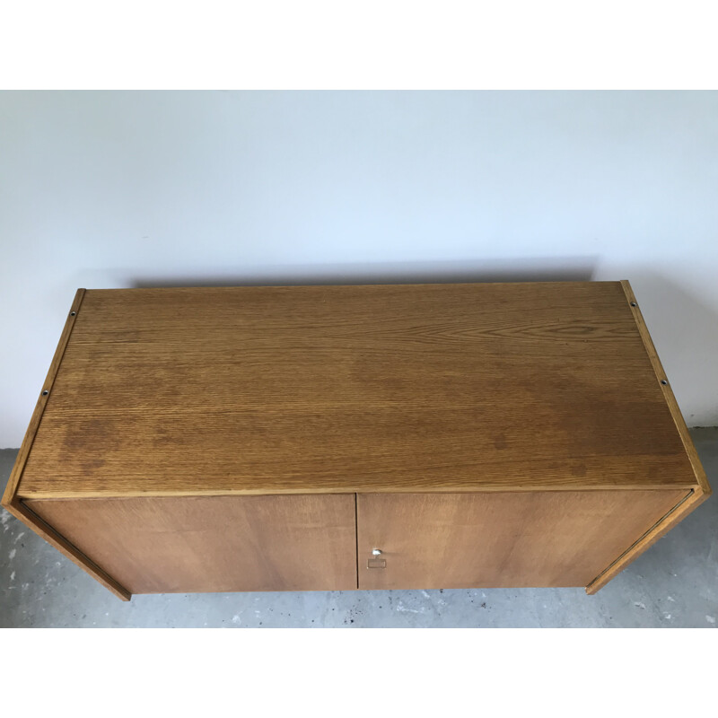 vintage chest of drawers in light oak by Jiroutek, 1960