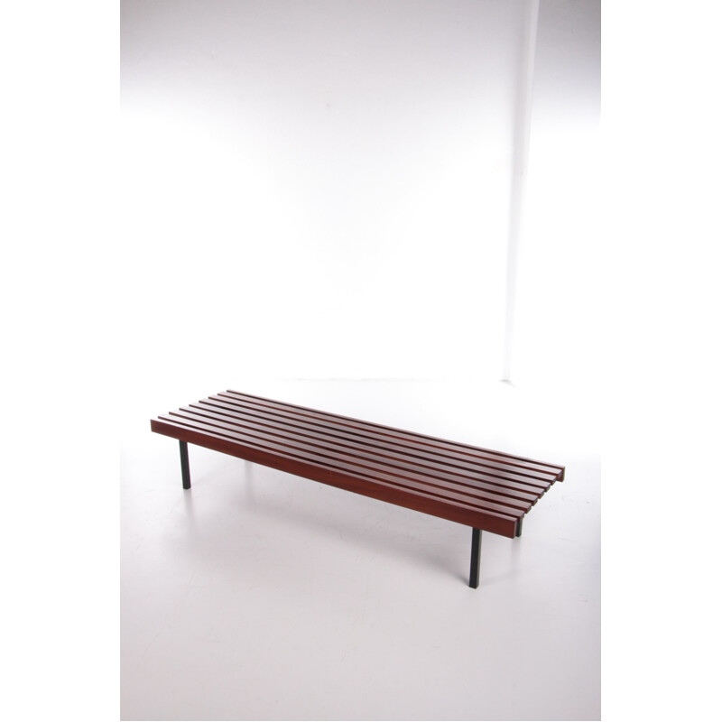 Vintage bench model Sapelli in mahogany by Wiener Werkstätten, 1960