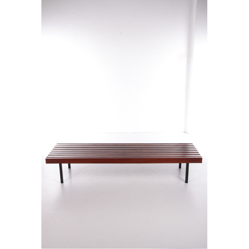 Vintage bench model Sapelli in mahogany by Wiener Werkstätten, 1960