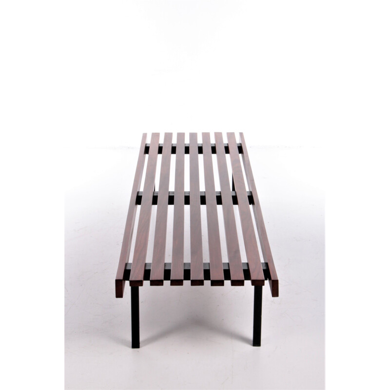 Vintage bench model Sapelli in mahogany by Wiener Werkstätten, 1960