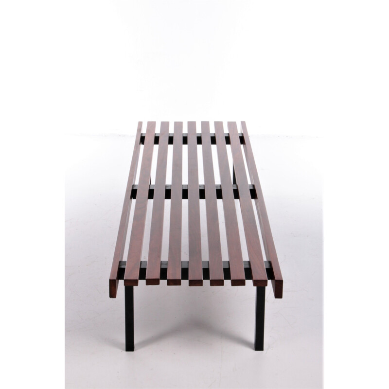 Vintage bench model Sapelli in mahogany by Wiener Werkstätten, 1960