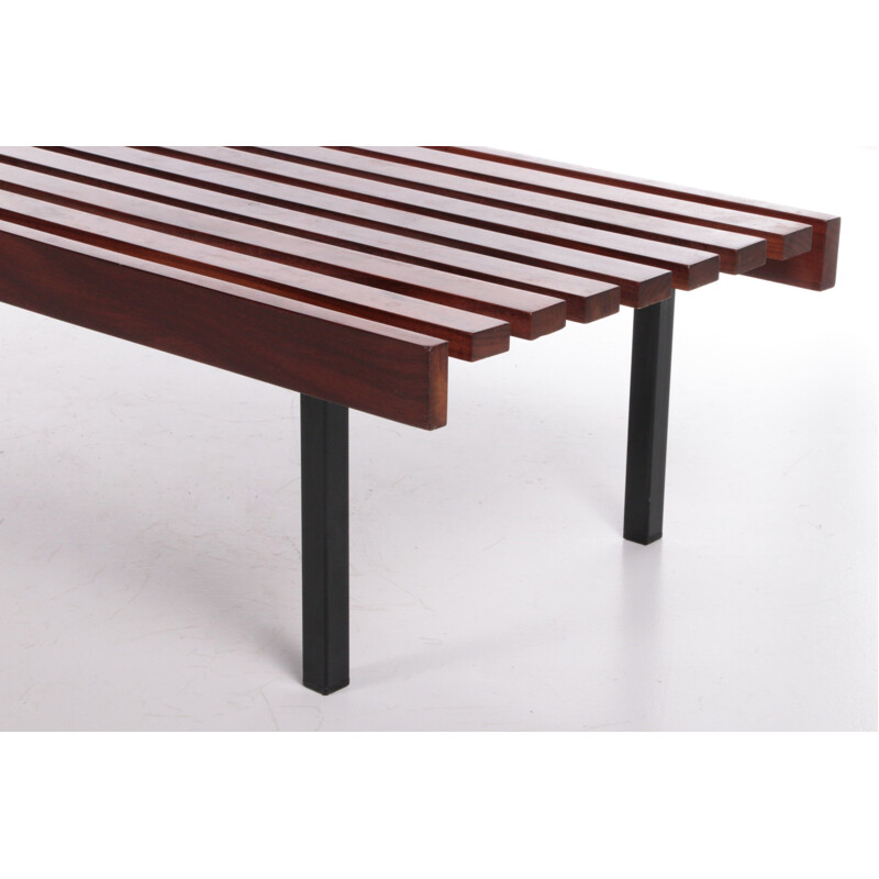 Vintage bench model Sapelli in mahogany by Wiener Werkstätten, 1960