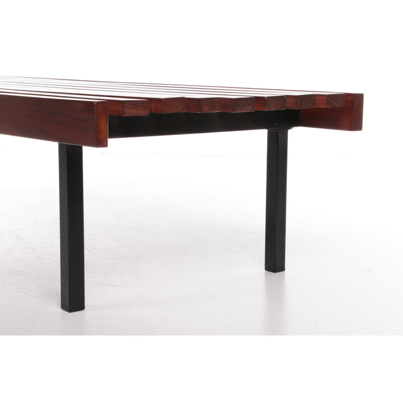 Vintage bench model Sapelli in mahogany by Wiener Werkstätten, 1960