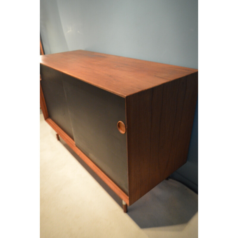 Scandinavian cabinet in wood and metal, Arne VODDER - 1960s