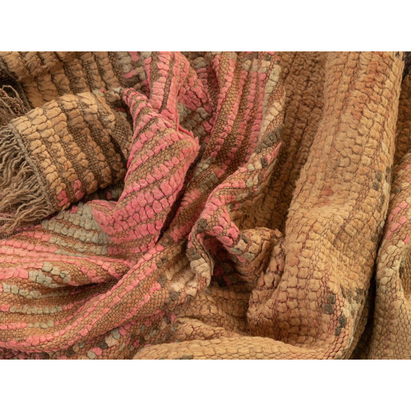 Alfombra bereber vintage de lana rehamna, Marruecos