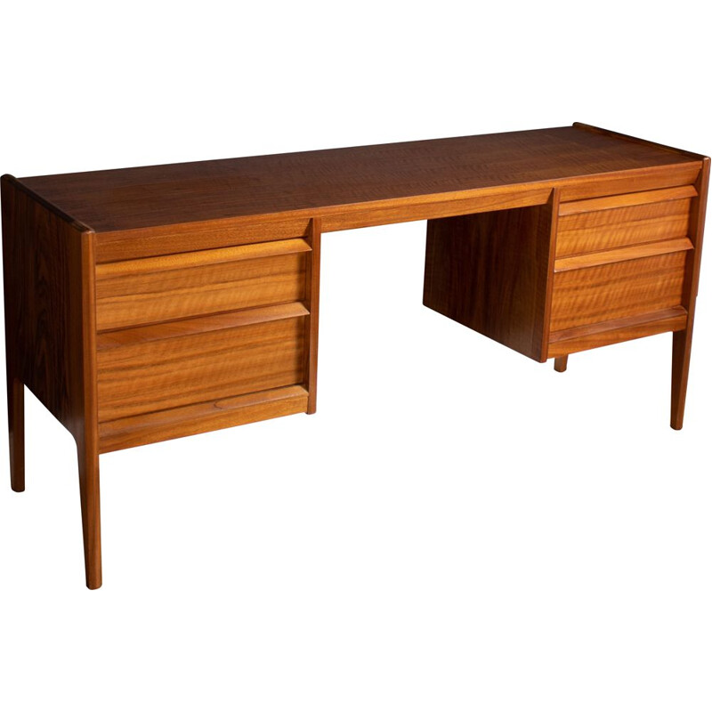 Vintage walnut & rosewood desk by John Herbert for Younger