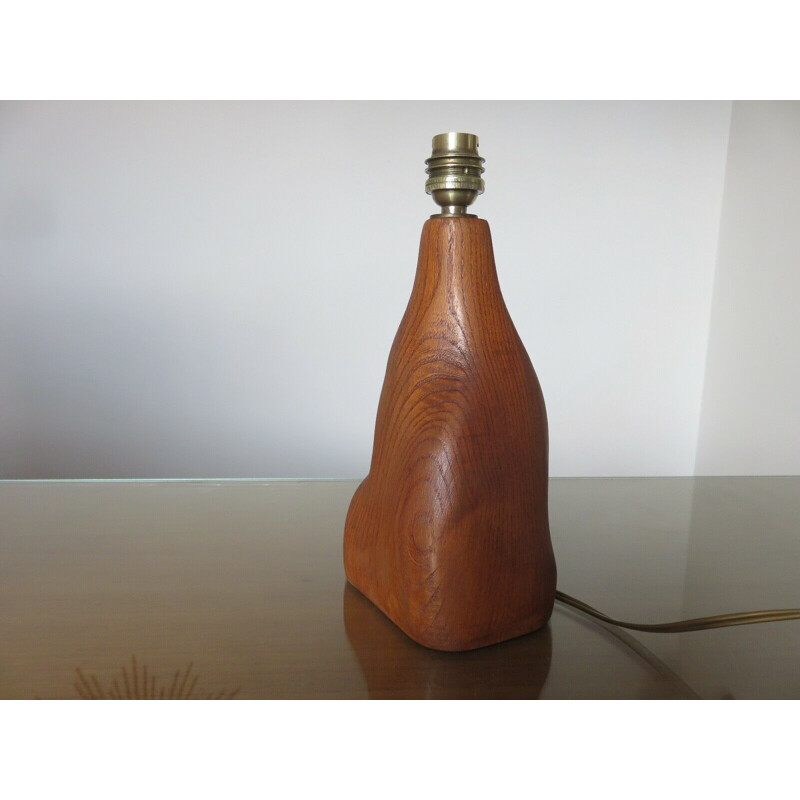 Vintage lamp in solid wood, France 1960-1970