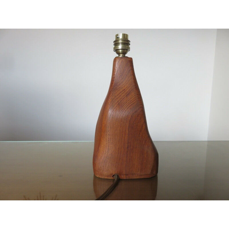 Vintage lamp in solid wood, France 1960-1970