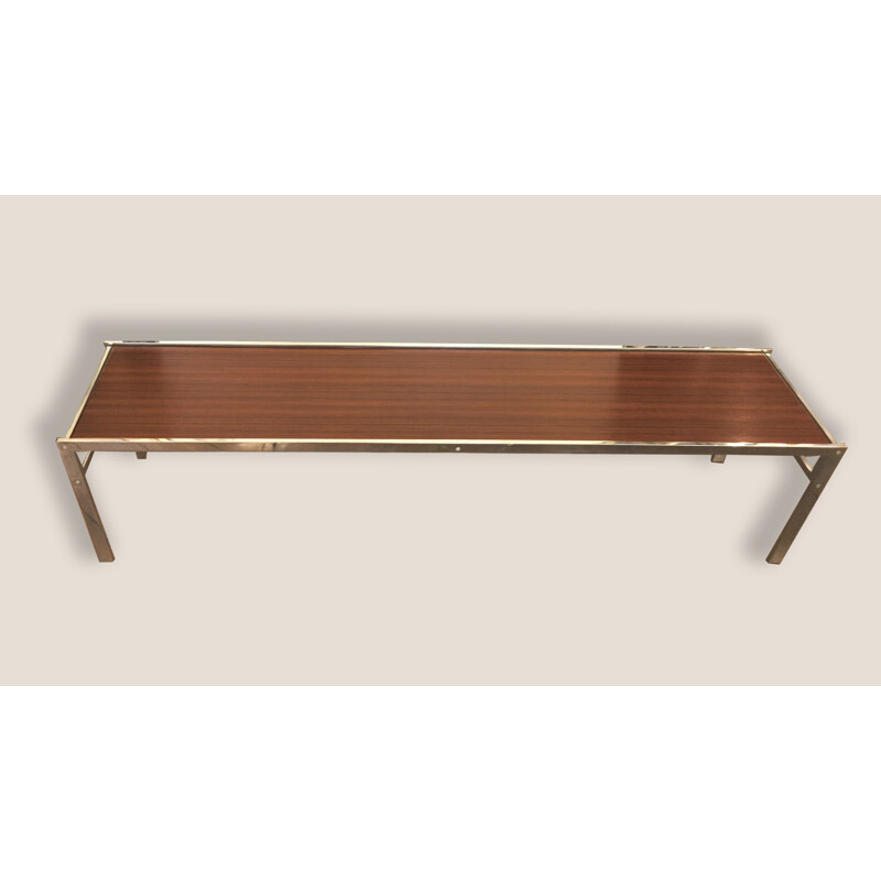 Large rectangular coffee table in rosewood - 1970s
