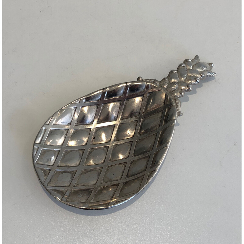 Vintage silver plated pocket pineapple, France 1970