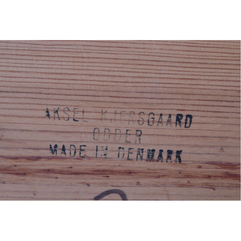 Panchina vintage in legno di pino di Aksel Kjersgaard Odder, Danimarca 1970