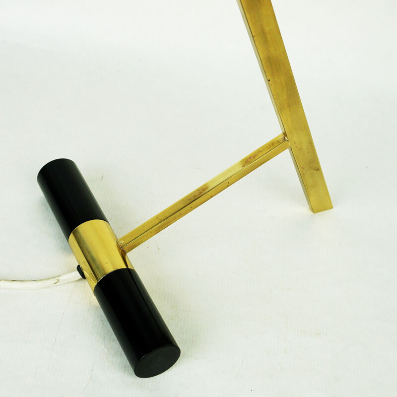 Mid century brass Z table lamp by Louis Kalff for Philips