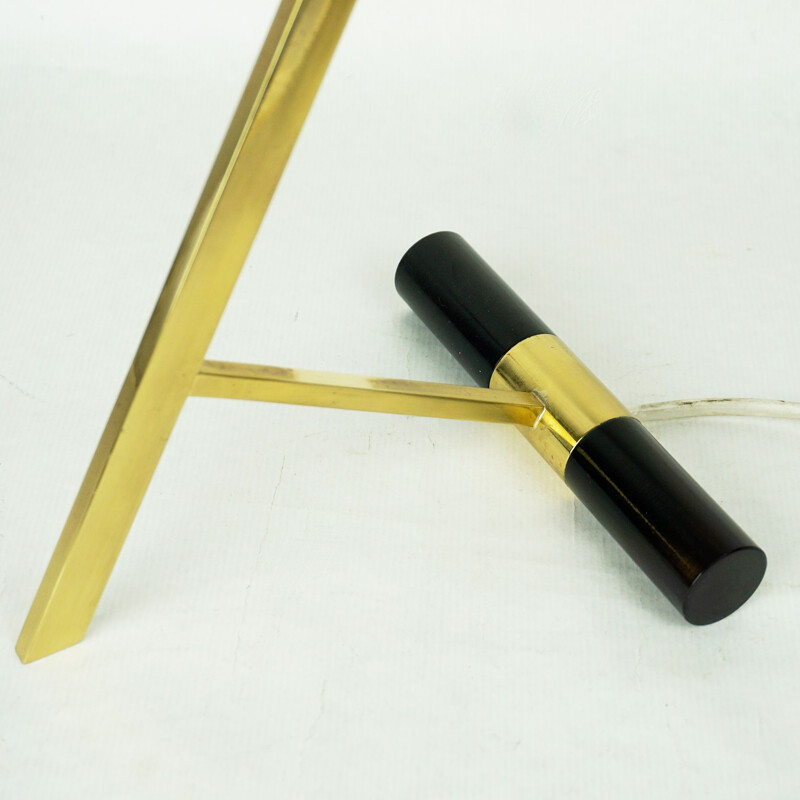 Mid century brass Z table lamp by Louis Kalff for Philips