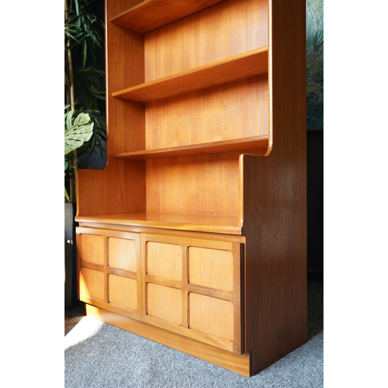 Mid century wood bookcase by Nathan
