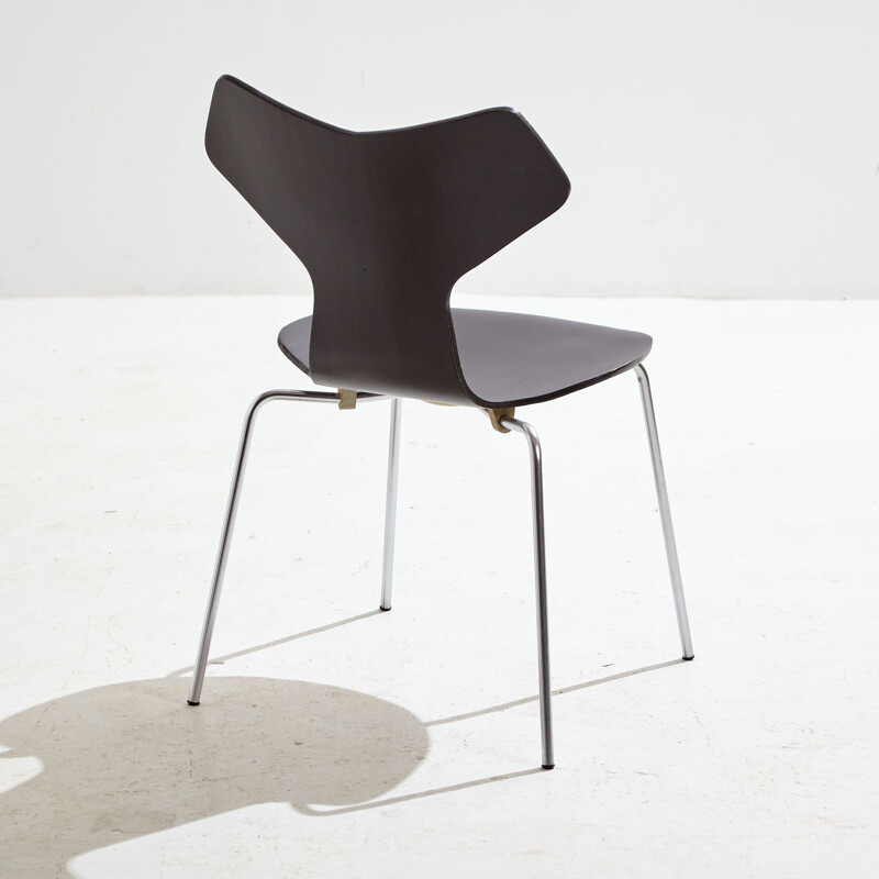 Silla vintage Grand Prix 3130 de Arne Jacobsen para Fritz Hansen, 1970