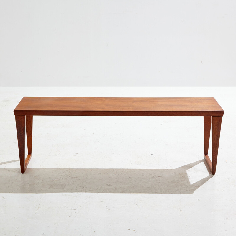 Vintage model 36 teak bench by Kai Kristiansen for Aksel Kjersgaard, 1950s