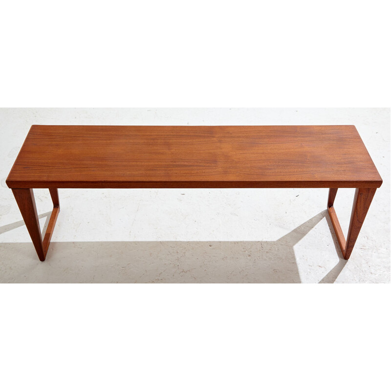 Vintage model 36 teak bench by Kai Kristiansen for Aksel Kjersgaard, 1950s