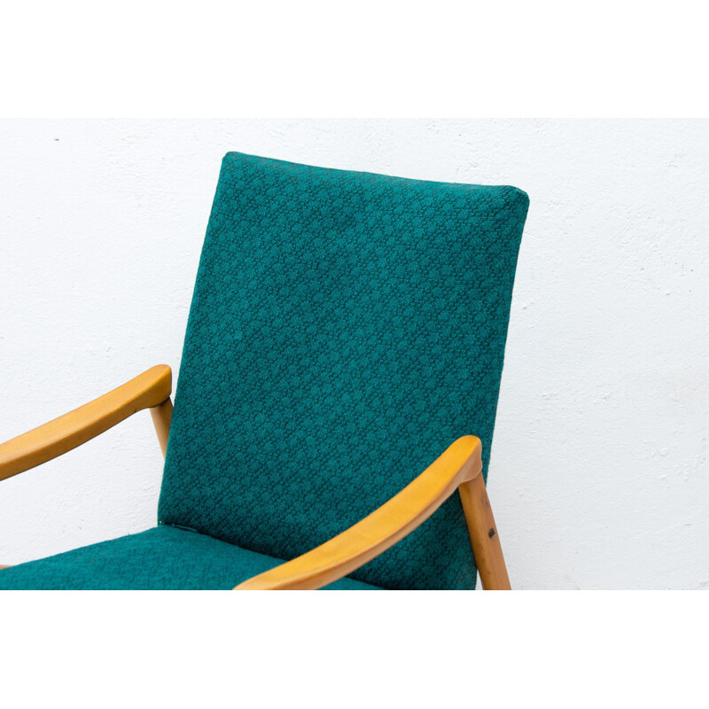 Pair of mid century eastern bloc armchairs by Jiří Jiroutek for Interiér Praha, 1970s