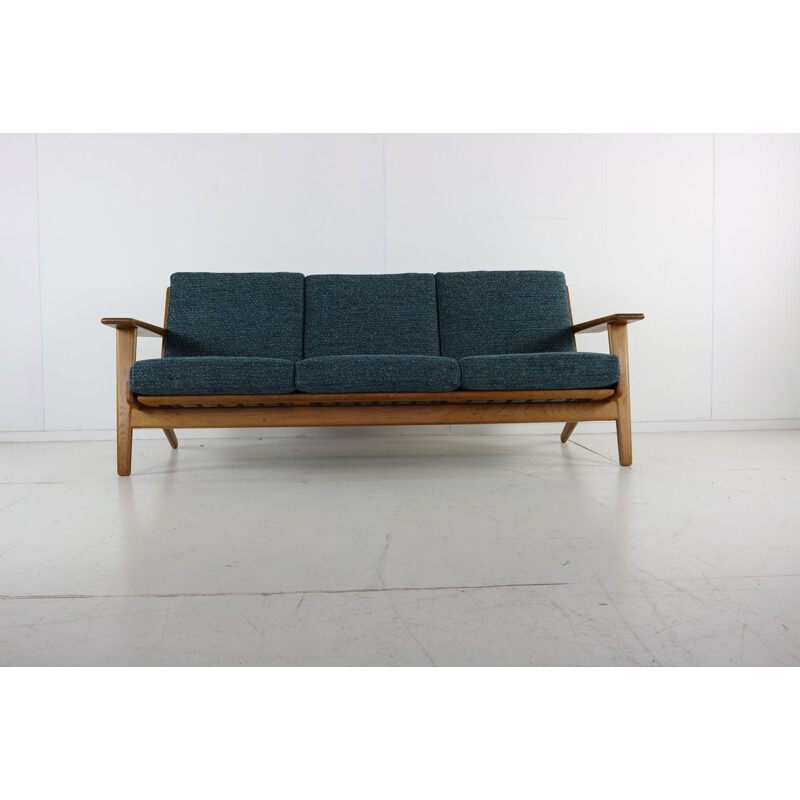 Vintage GE 290 solid oak three-seater sofa by Hans Wegner for Getama, Denmark 1955
