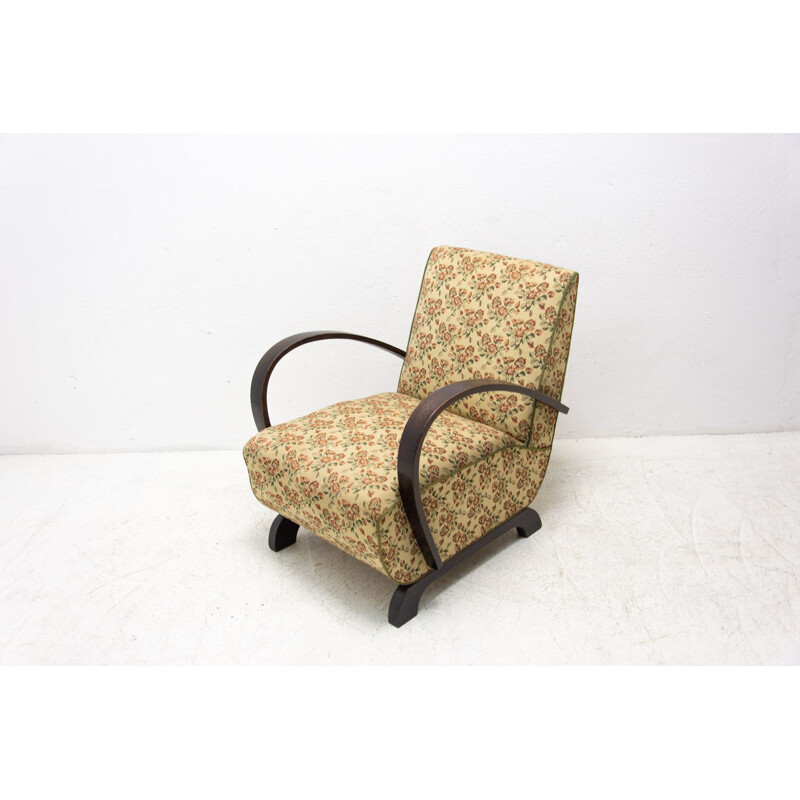 Vintage bentwood C armchair by Jindřich Halabala, 1950s