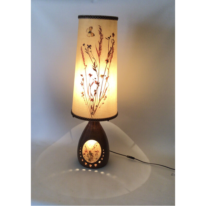 Lampe vintage en céramique Accolay, 1960