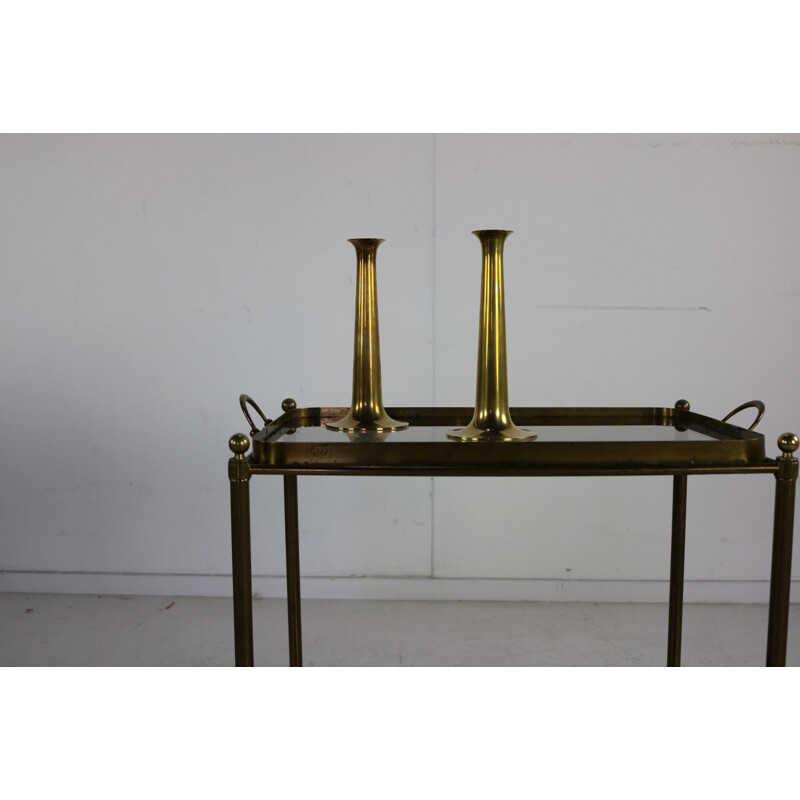 Pair of vintage brass candle holders by Hans Bølling for Torben Orskov, Denmark