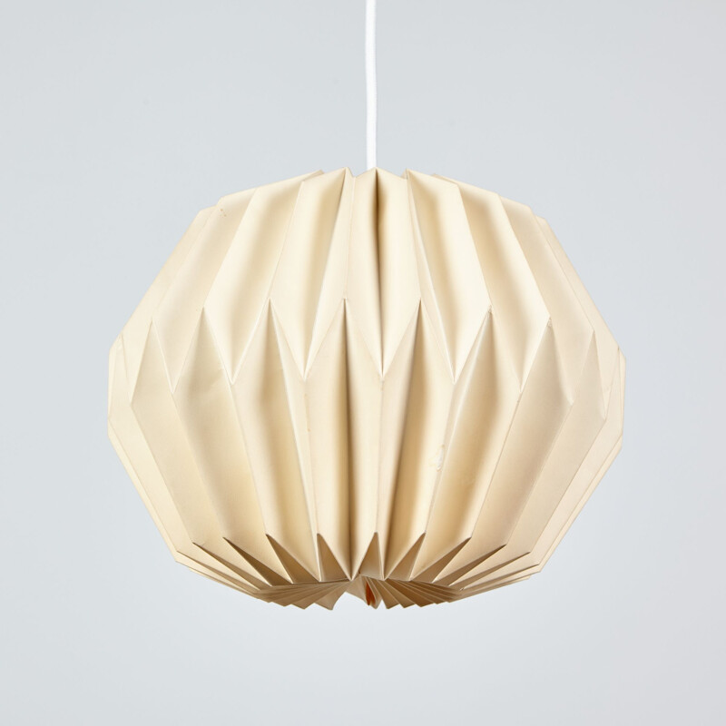 Vintage paper pendant lamp, 1980s