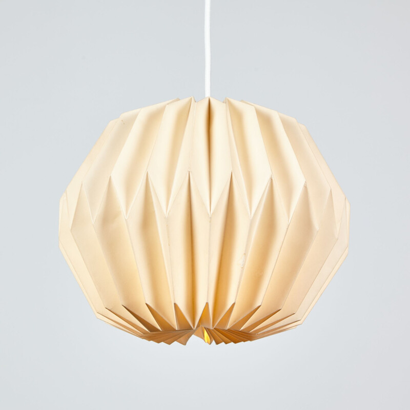 Vintage paper pendant lamp, 1980s