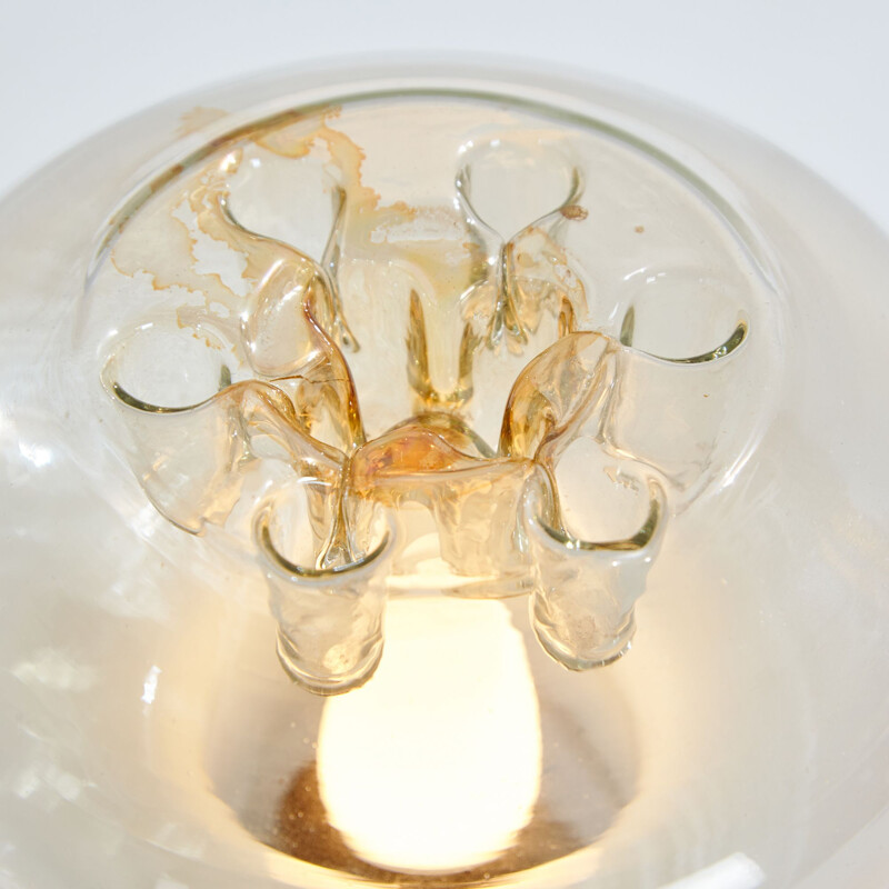 Vintage table lamp with Murano glass lampshade, 1970s