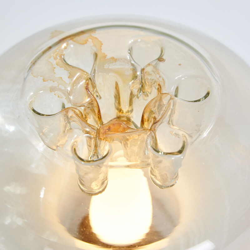 Vintage tafellamp met Murano glazen kap, 1970