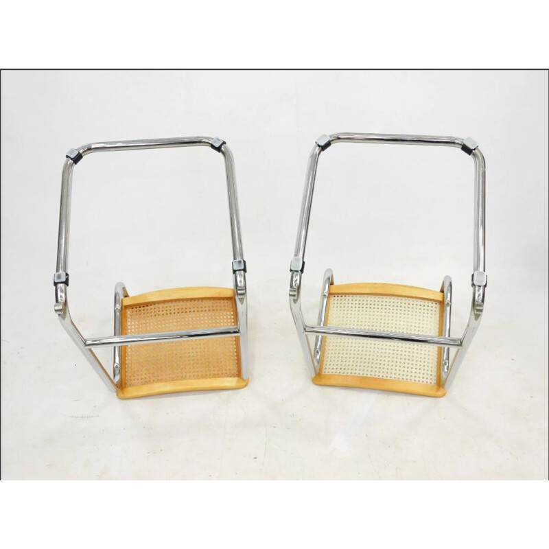 Paar Vintage-Barstühle Modell Cesca S32 von Marcel Breuer, 1970