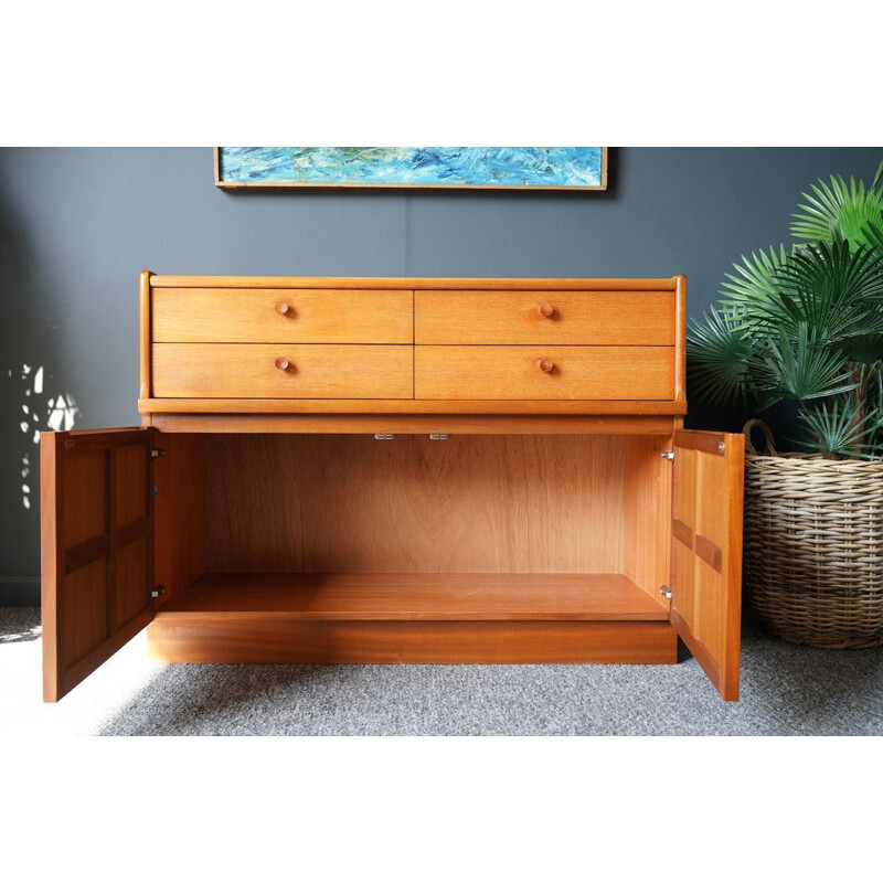 Mid century sideboard with four short drawers by Nathan Furniture, 1960s