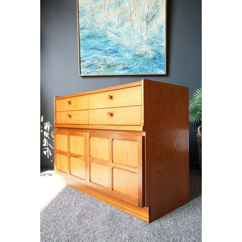 Enfilade vintage avec quatre tiroirs courts par Nathan Furniture, 1960