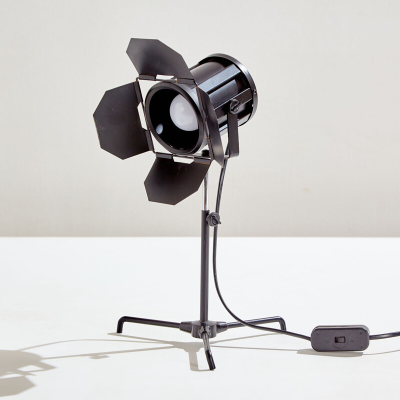 Vintage Tiny reflector desk lamp with adjustable height, 1980s
