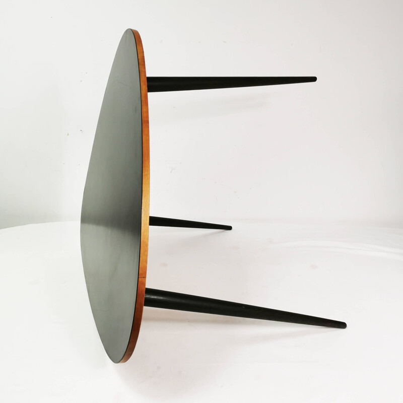 Table basse triangulaire vintage, Allemagne 1960