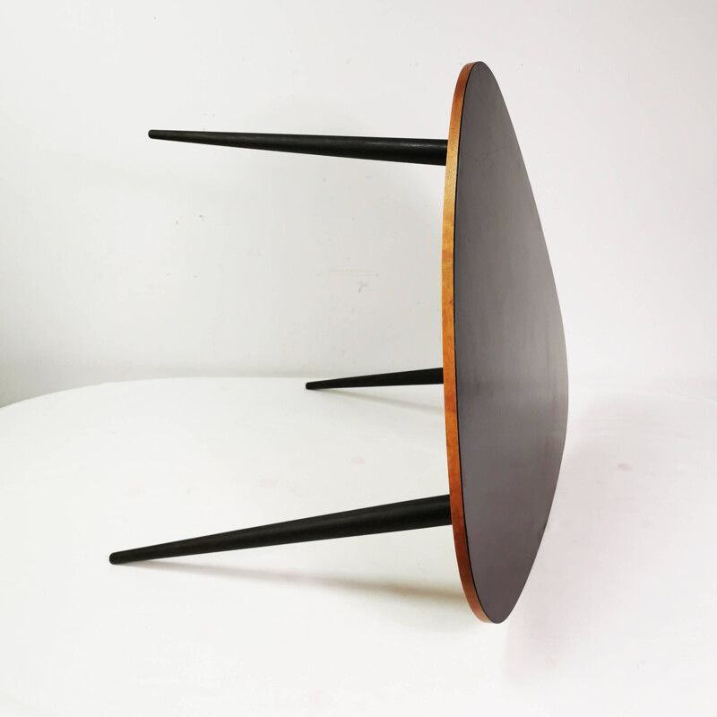 Table basse triangulaire vintage, Allemagne 1960